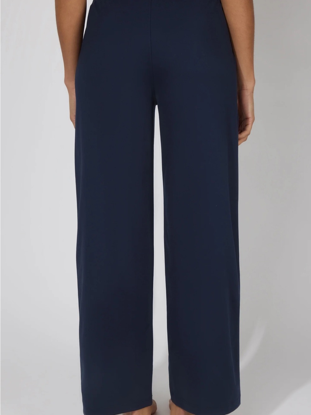 Yogalicious Wide-Leg Pants in Navy - Picture 3 of 5
